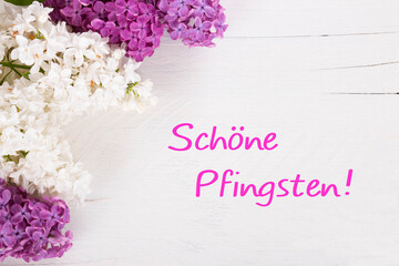 Schöne Pfingsten! Grußkarte