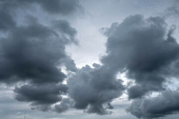 Cloudy on the sky look like raining is coming; background