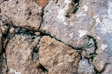 Cement cracked wall texture background