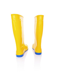 Rubber boots isolate.