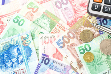 Different Hong Kong Currency money