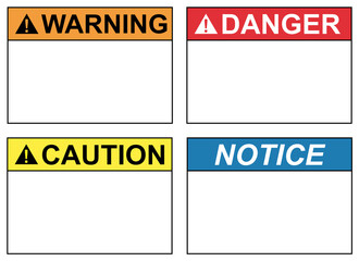 Safety labels for prevention of accidents