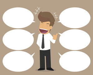 businessman presentations, advertising