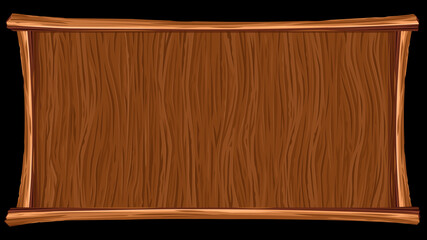 Wooden background, banner. Vector illustration