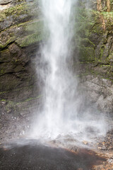 Fototapeta na wymiar Detail of Catarata del Gocta waterfall in northern Peru