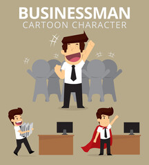Set,Businessman Character