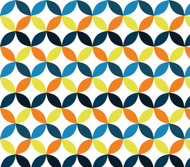 flower pattern vector, repeating linear petal of flower, Geometric vector pattern repeat