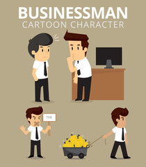 Set,Businessman Character