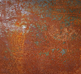 Rusty metal texture or rusty metal background. Grunge retro vintage of rusty metal plate.