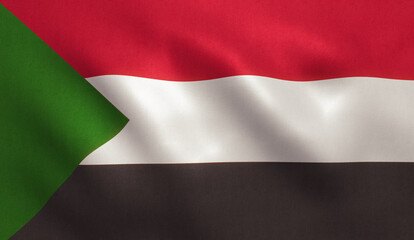 Naklejka premium Sudan Flag