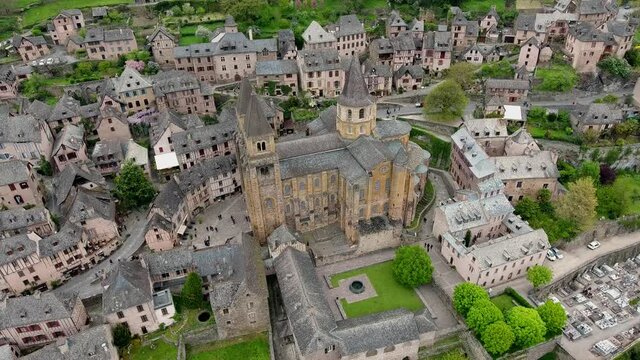 Conques: town and abbey-church of Sainte-Foy, southern France