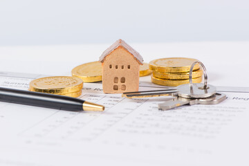 House and document, invesment and realestate concept