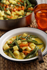 Curried green beans