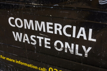 Commercial Waste Bin close-up