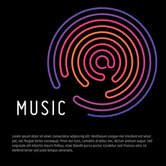 Vector Template, Music Party, Music Festival, Music Sound, Music Poster.