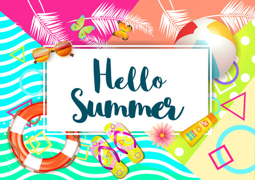 Summer holiday vector background