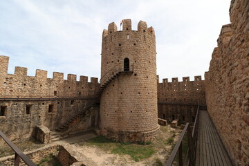Interior del Castllo de Farners en Santa Coloma de Farners, Catalunya
