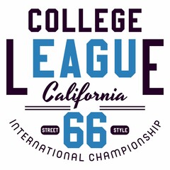 design college league for t-shirts