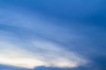 blue and white sky, cloudscape background.