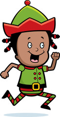 Christmas Elf Running