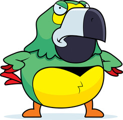 Angry Cartoon Parrot