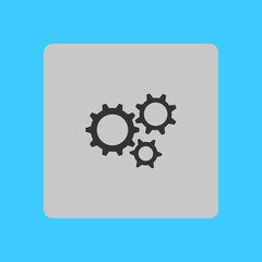 Gear icon.The development and management of business processes.