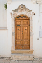 Historical palace. Cisternino. Puglia. Italy. 