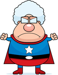 Superhero Grandma Angry