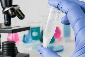 Analysis of samples laboratory. Medical Research and science