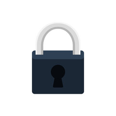 security padlock icon over white background. vector illustration