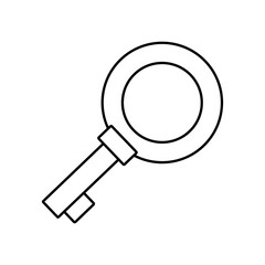 medieval key icon over white background. vector illustration