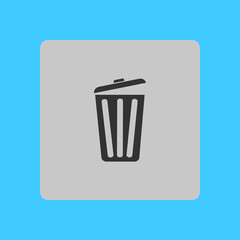 Trash can icon. Delete, Move to Trash, clear the disk space. Vector illustration.