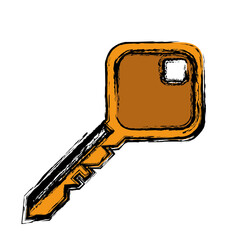 key icon over white background. vector illustration