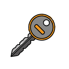 key icon over white background. vector illustration