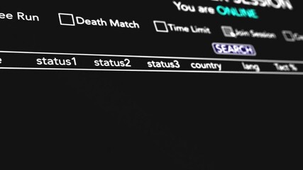 Video Game Multiplayer Fictional Display Animation 