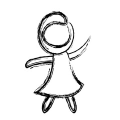 figure of woman icon over white background. vector illustration