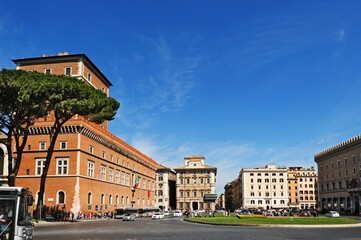 Naklejka premium Roma, Piazza Venezia