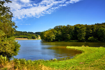 Beauty sunny day on the lake