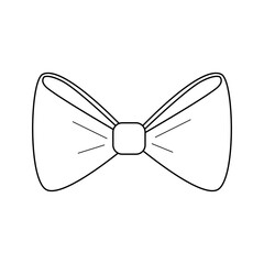 bow tie icon over white background. vector illustration