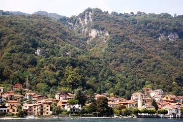 Naklejka premium Vassena on Lake Como, Lombardy Italy 