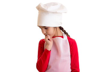 Little girl cooking 