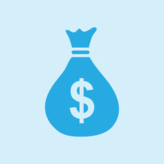 Dollar USD currency symbol. Flat design style. 