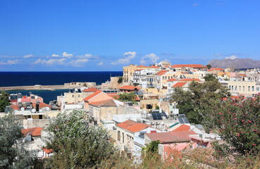 Naklejka na ściany i meble Panoramic view of Chania. Crete, Greece.