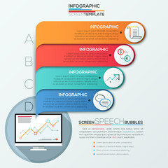 Modern infographic option banner