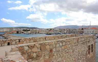 Fototapeta na wymiar View of the Venetian port of Chania. Crete, Greece.