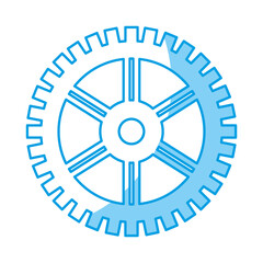 Fototapeta premium bike gear icon over white background. vector illustration