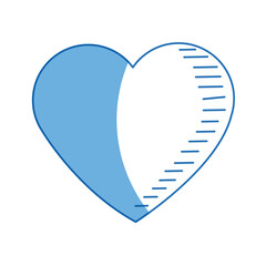 love heart romantic feeling emotion image vector illustration