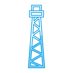 electric tower icon over white background. vector illustration