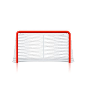 Red Hockey Goal