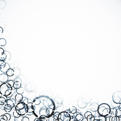 Obraz premium Białe tło z okrągłym wzorem